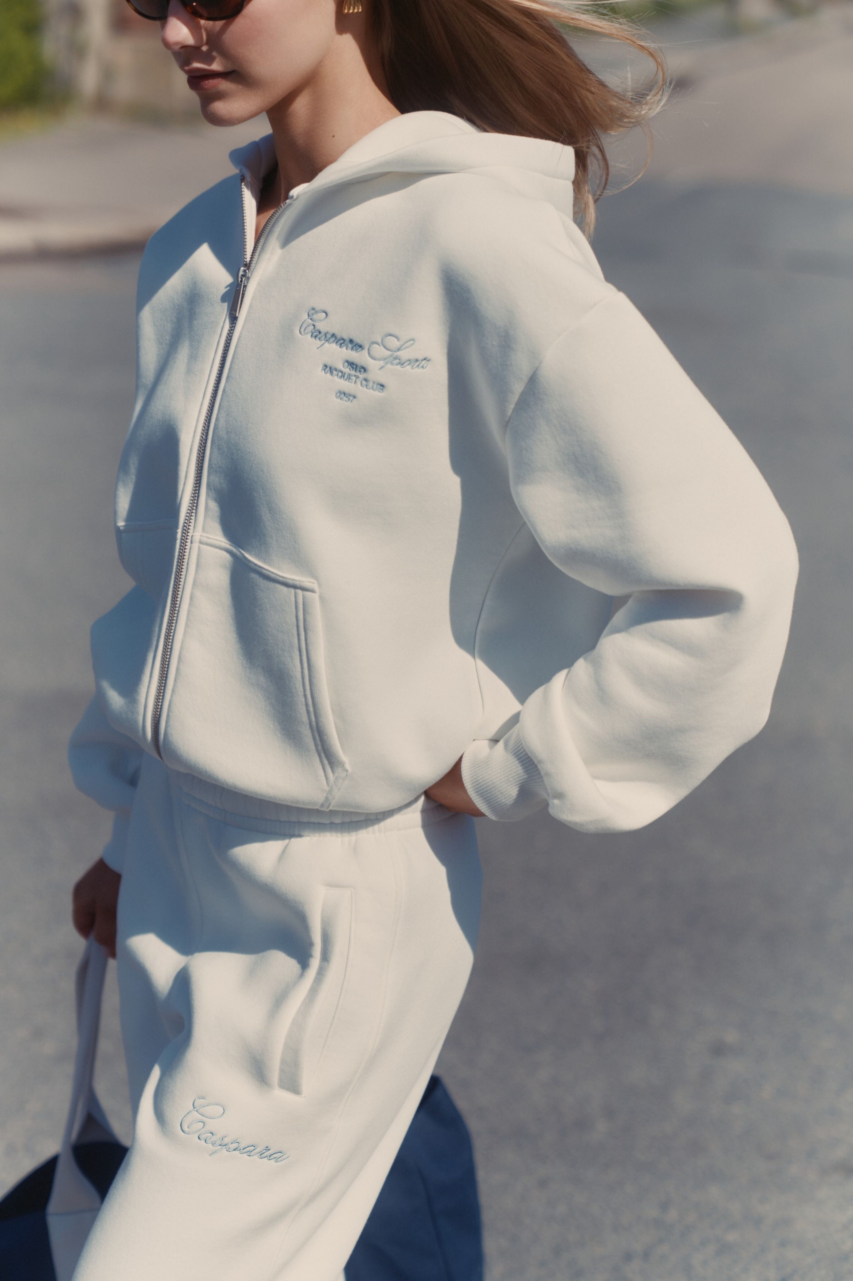 W. Racquet Club Zip Hoodie - White